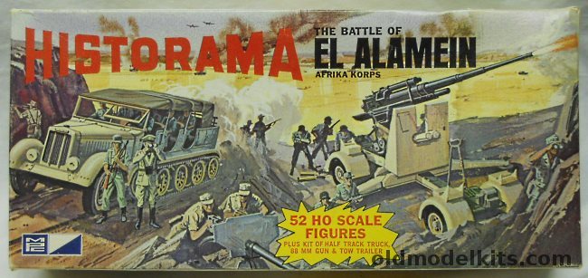 MPC 1/87 Historama Battle of El Alamein Afrika Korps - Diorama HO Scale, 8001-150 plastic model kit